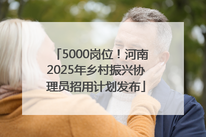 5000岗位！河南2025年乡村振兴协理员招用计划发布