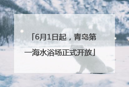 6月1日起，青岛第一海水浴场正式开放