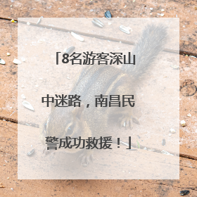8名游客深山中迷路，南昌民警成功救援！