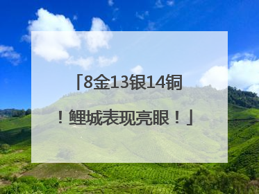 8金13银14铜！鲤城表现亮眼！